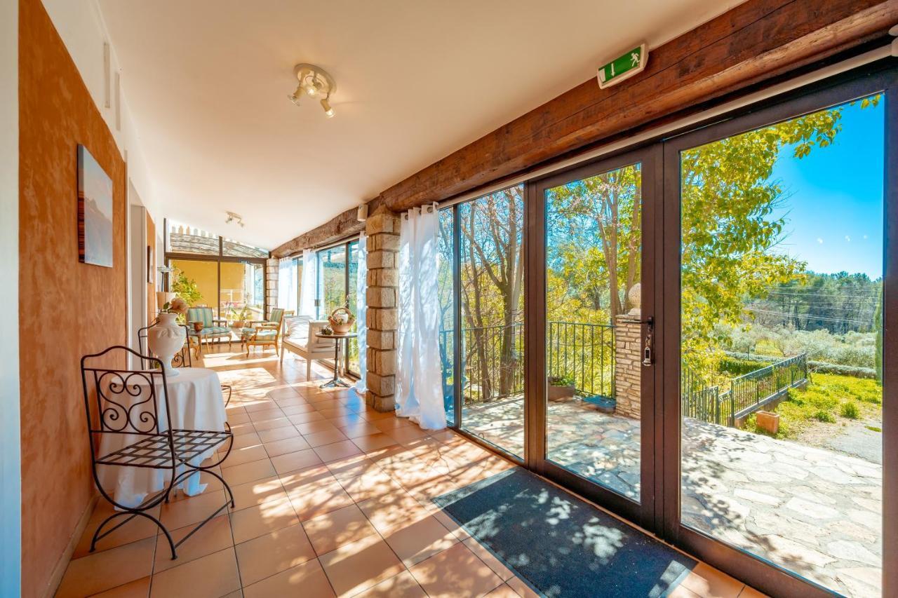 La Maison Du Rouge Gorge - Charmante Maison Climatisee Avec Piscine Ponteves Ngoại thất bức ảnh